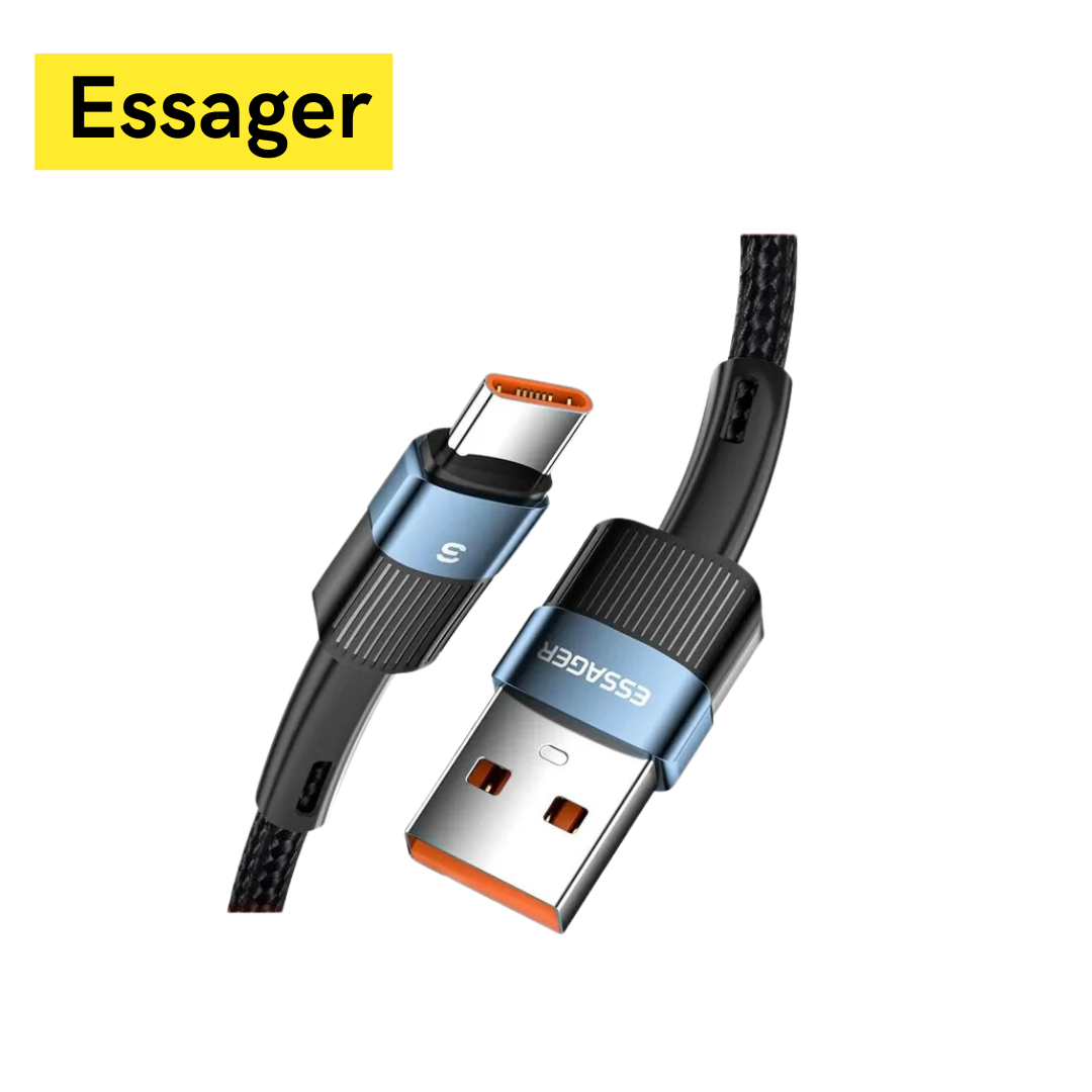 Cabo de Carregamento Essager 66W Tipo-C para USB A