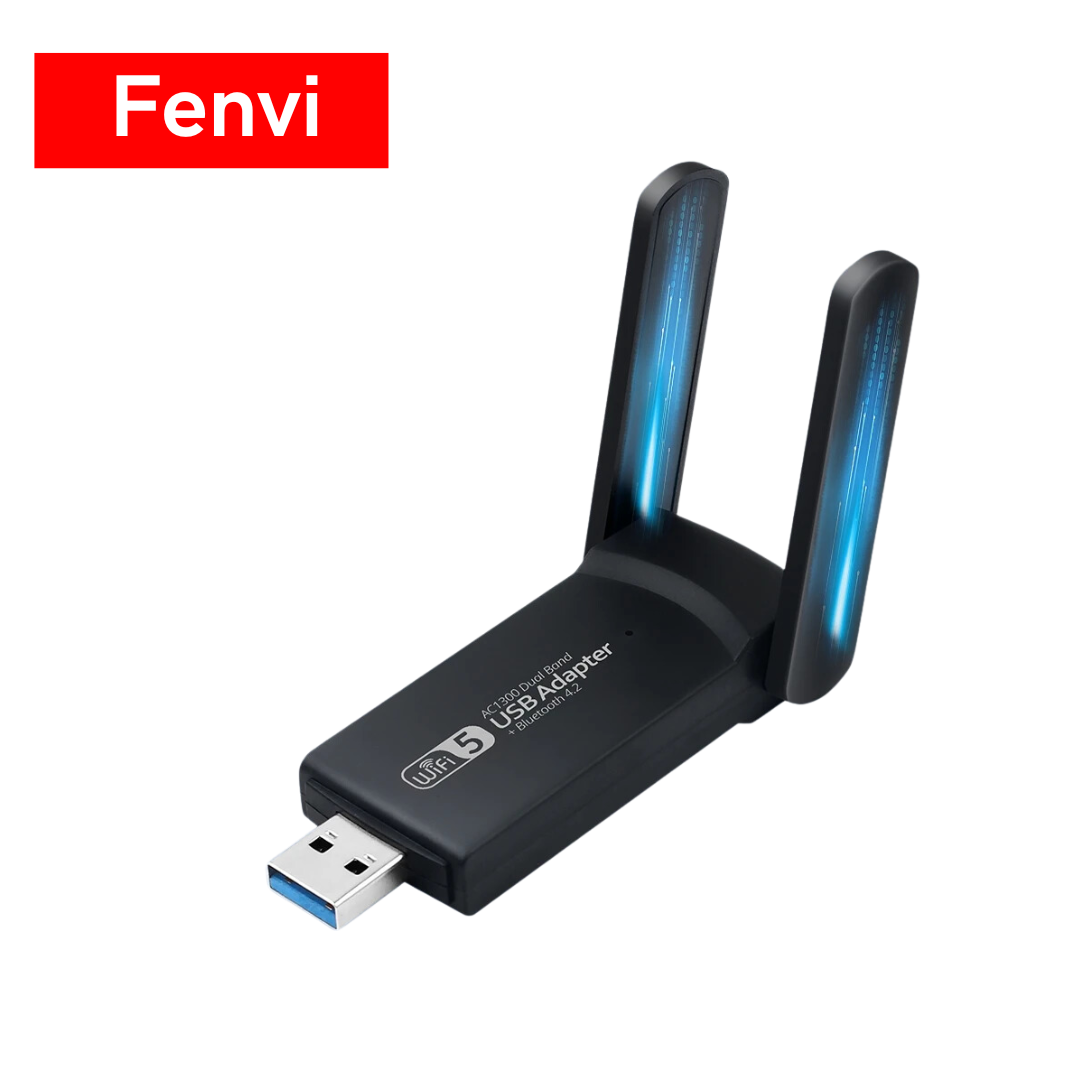 Adaptador Dual Band Wifi+Bluetooth Fenvi 1300Mbps